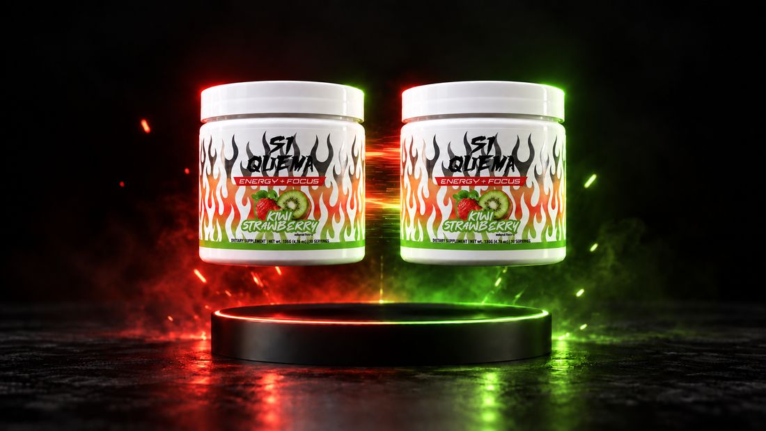 Sí Quema Kiwi Strawberry thermogenic fat burner powder, two-pack