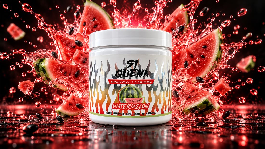Sí Quema Watermelon thermogenic fat burner powder, tub
